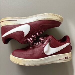 Burgundy Air Force Ones